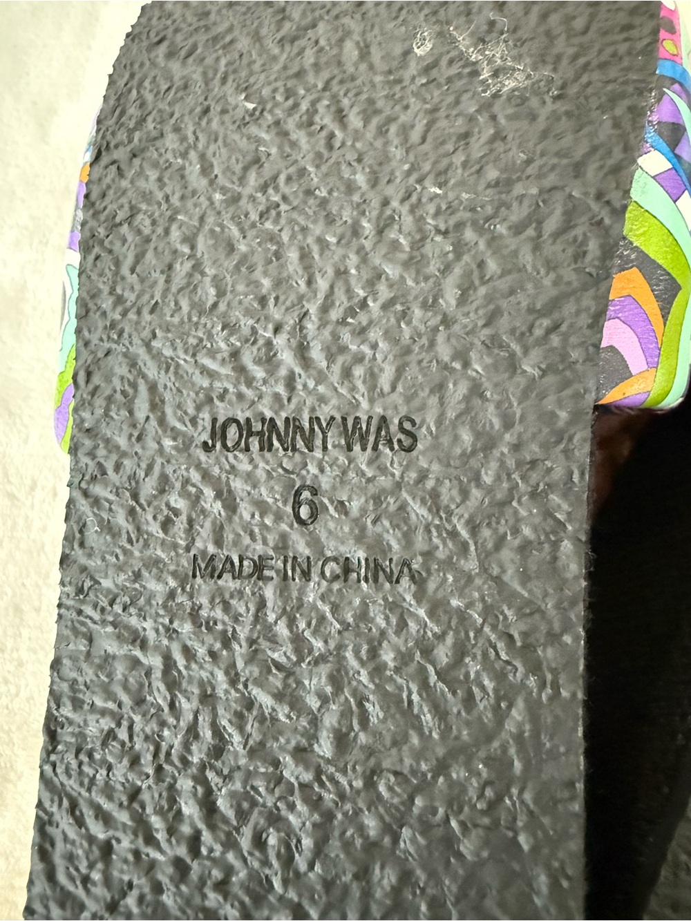 Johnny Was DEMARNE SANDAL Paisley Slides Size 6 NEW - Picture 7 of 7